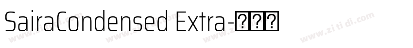 SairaCondensed Extra字体转换